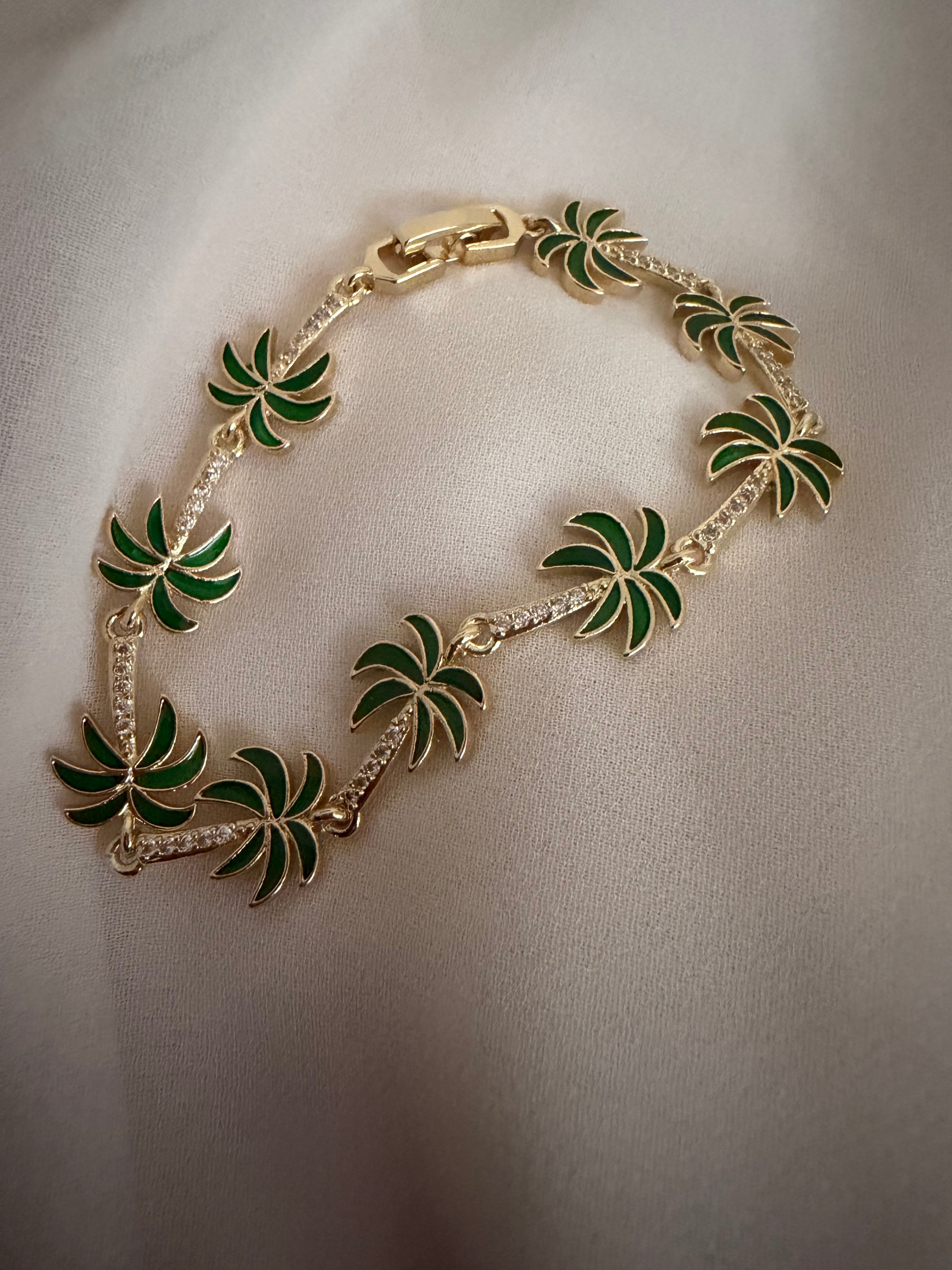Palm tree bracelet