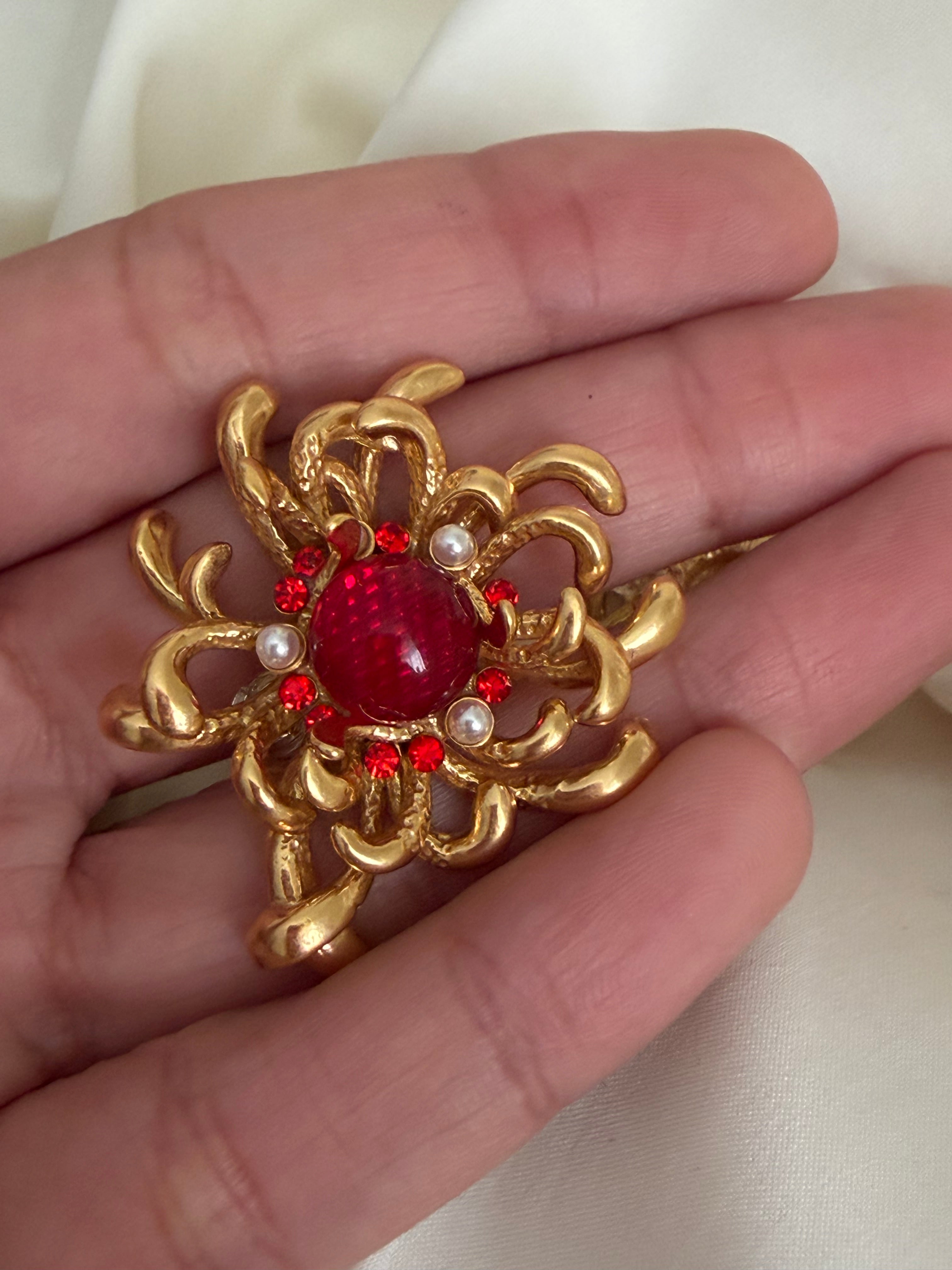 Chrysanthemum flower earrings
