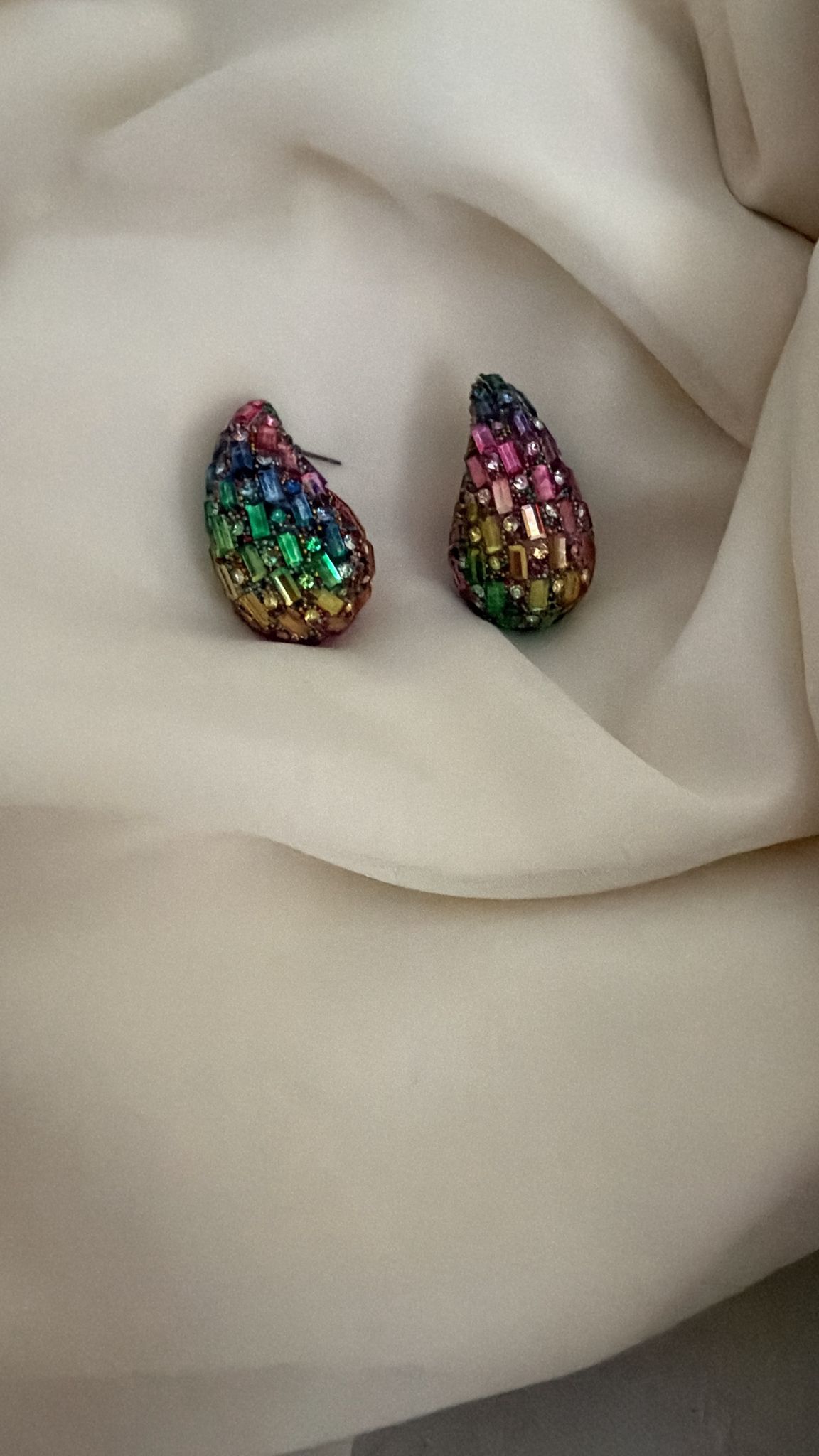 Multicolour teardrop earrings - Reen & co.Multicolour teardrop earrings