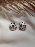 Multicolour geometric Zircon studs - Reen & co.Multicolour geometric Zircon studs
