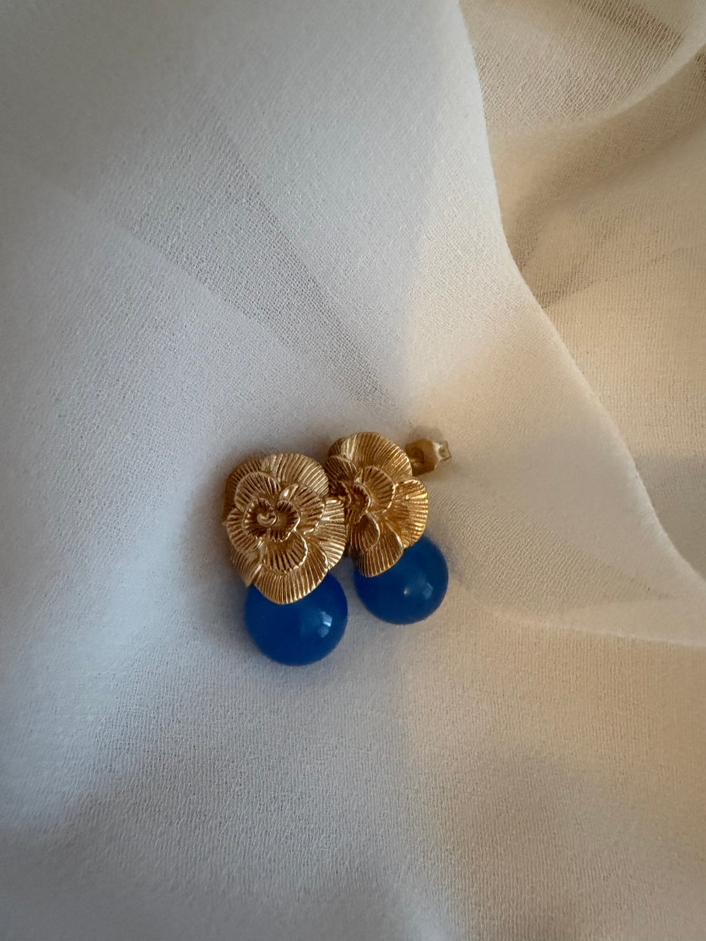Jade leaf earrings