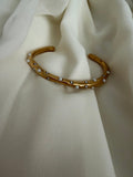 Pearl gold bangle - Reen & co.Pearl gold bangle