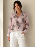 Pink embellished shirt