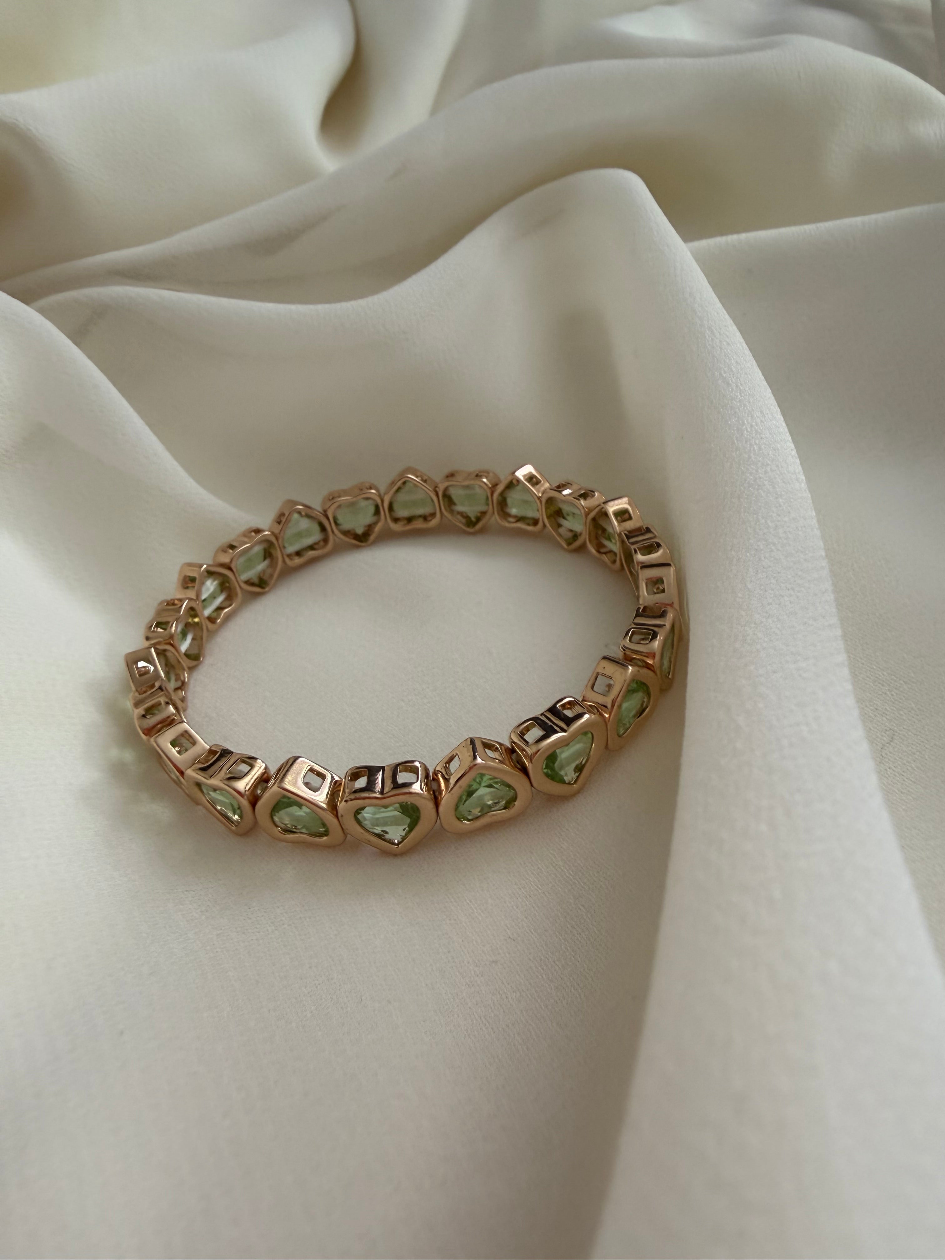 Smiley face and heart bracelet