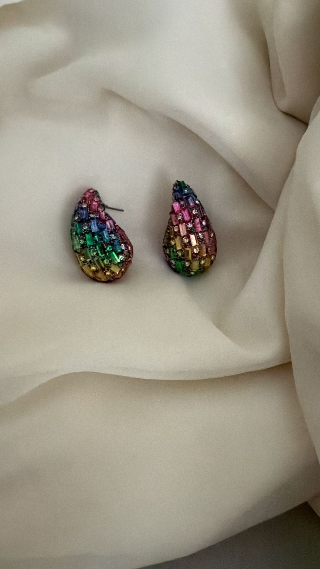 Multicolour teardrop earrings - Reen & co.Multicolour teardrop earrings