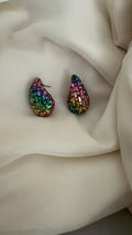 Multicolour teardrop earrings - Reen & co.Multicolour teardrop earrings