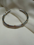 Silver and gold ball bangle - Reen & co.Silver and gold ball bangle