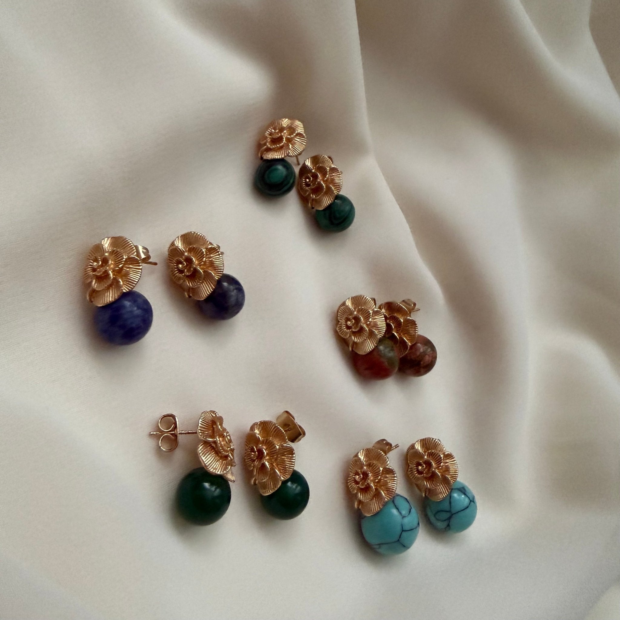 Jade leaf earrings - Reen & co.Jade leaf earrings