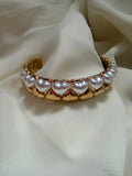 Pearl heart bangle - Reen & co.Pearl heart bangle