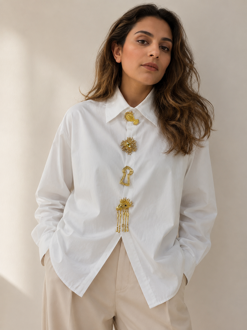 Jewelled eye top